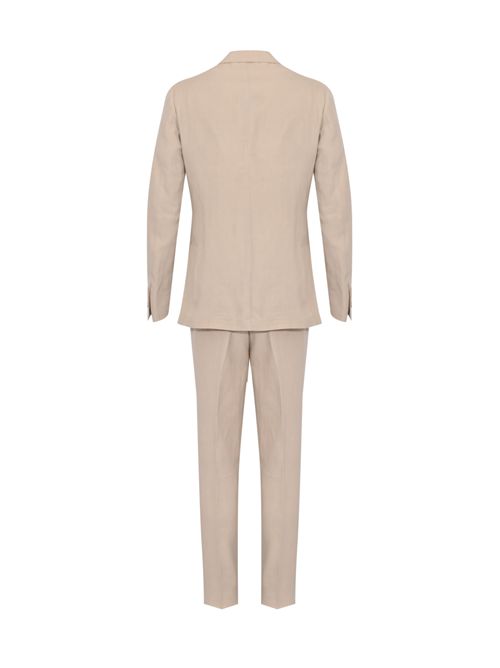 Abito doppiopetto in misto lino e lyocell Sabbia Eleventy | M75ABUB01 TES0M11602